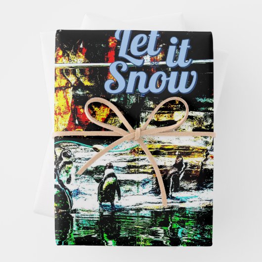 Winter-Verpackungspapier Geschenkpapier Set (Beispiel)