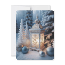 Winter Verzierte Mattierte Lantern