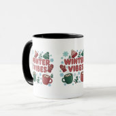 Winter-Vibes" 2D-Puffer Tasse (Vorderseite Links)