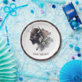 Winter Vibes American Buffalo - Geburtstag Pappteller (Party)
