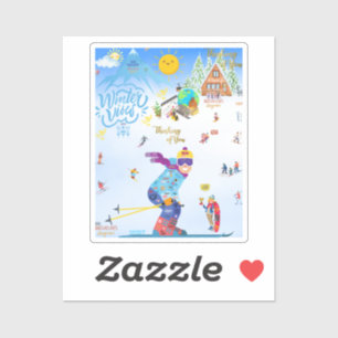 Winter Vibes Aufkleber