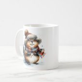Winter Vibes Beaver - Kaffeetasse (Vorderseite Links)