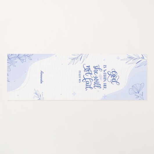 Winter Vibes Bible Verse für sie Yogamatte (Vorderseite (Horizontal))