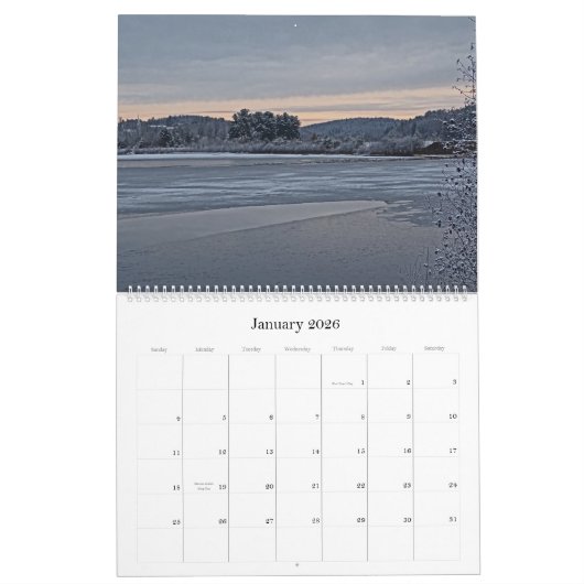 Winter Vibes Calendar Kalender (Jan 2026)