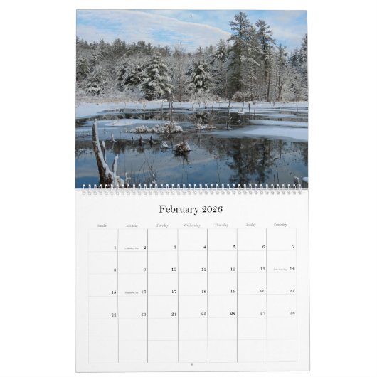 Winter Vibes Calendar Kalender (Feb 2026)