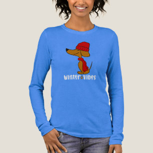 Winter-Vibes-Dachshund-T-Shirt Tri-Blend Shirt