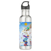 Winter Vibes Edelstahlflasche (Vorderseite)