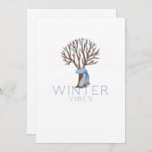 Winter Vibes Einladung (Vorne/Hinten)