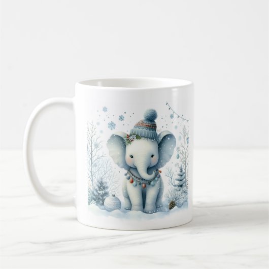 Winter Vibes Elephant - Kaffeetasse (Links)