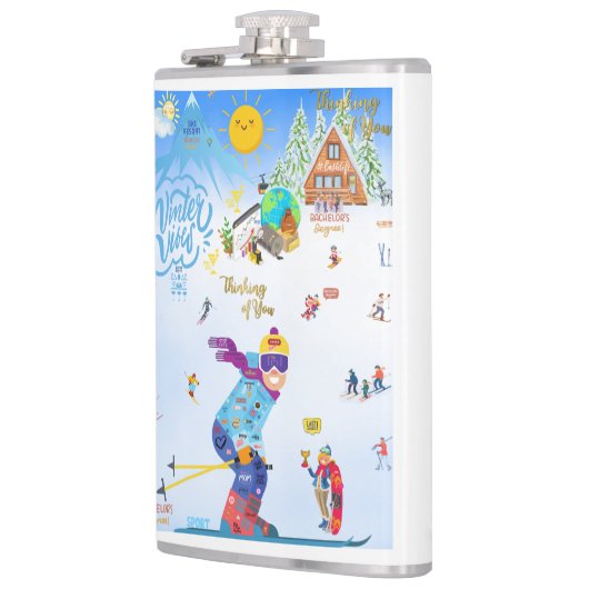 Winter Vibes Flachmann (Links)