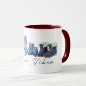 Winter Vibes Friendly Snowman Tasse (VorderseiteRechts)