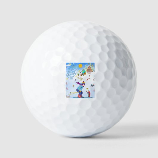 Winter Vibes Golfball (Vorderseite)