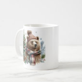 Winter Vibes Grizzly Bear - Kaffeetasse (Vorderseite Links)