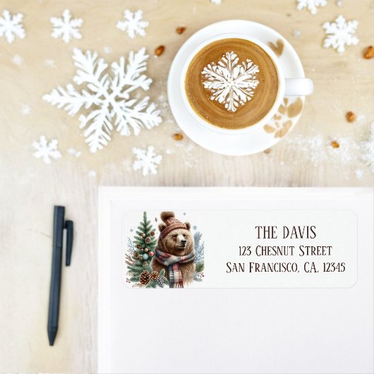 Winter Vibes Grizzly Bear - Rücksendeadresse