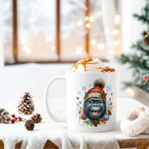 Winter Vibes Happy Gorilla - Kaffeetasse