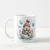 Winter Vibes Happy Walrus - Kaffeetasse (Links)
