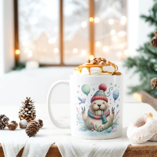 Winter Vibes Happy Walrus - Kaffeetasse