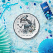 Winter Vibes Horse - Geburtstag Pappteller (Party)