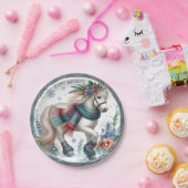 Winter Vibes Horse - Geburtstag Pappteller (Party)