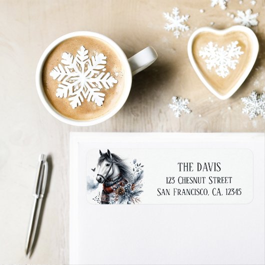 Winter Vibes Horse - Rücksendeadresse