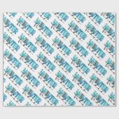 Winter Vibes individuell gestalten Geschenkpapier (Flach)