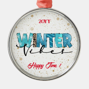 Winter Vibes individuell gestalten Ornament Aus Metall