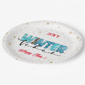 Winter Vibes individuell gestalten Pappteller (Schrägansicht)