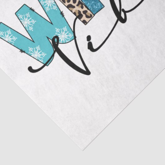 Winter Vibes individuell gestalten Seidenpapier (Ausschnitt)