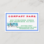 Winter Vibes individuell gestalten Visitenkarte (Rückseite)