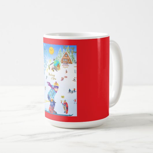 Winter Vibes Kaffeetasse (VorderseiteRechts)