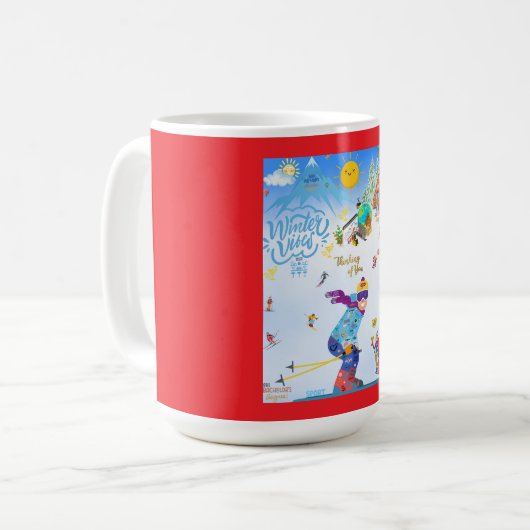 Winter Vibes Kaffeetasse (Vorderseite Links)