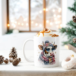 Winter Vibes Kuh - Kaffeetasse