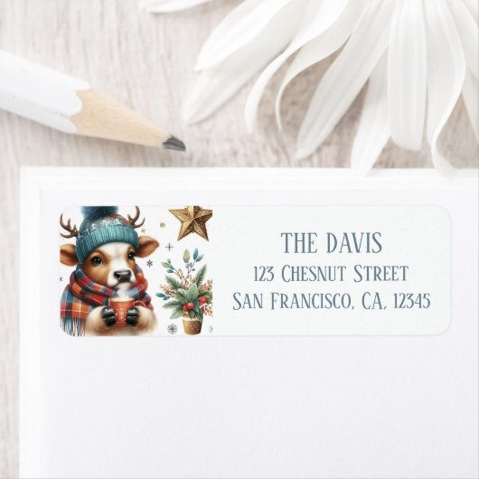 Winter Vibes Kuh - Rücksendeadresse (Insitu)