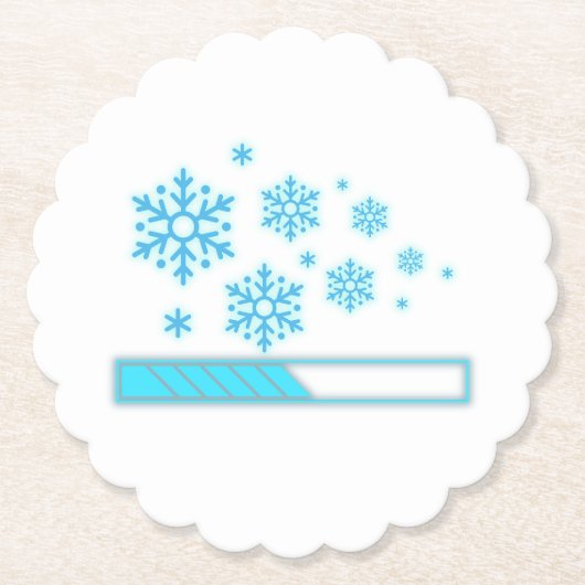 Winter Vibes Loading Untersetzer (Vorderseite)