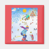 Winter Vibes Magnet (Vorne)
