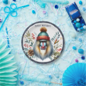 Winter Vibes Mandrill - Geburtstag Pappteller (Party)