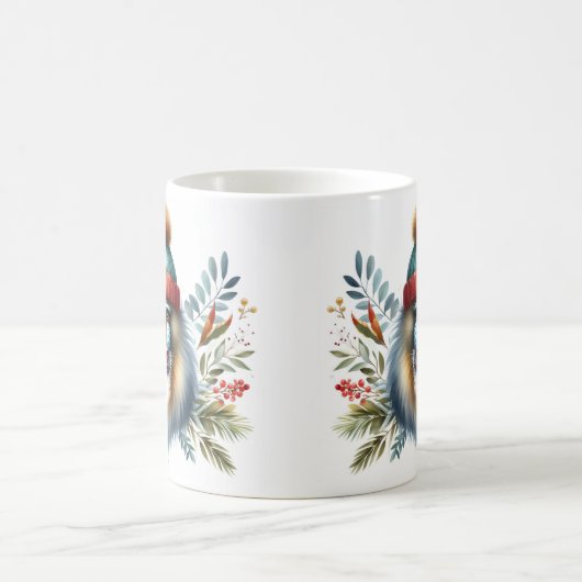 Winter Vibes Mandrill Monkey - Kaffeetasse (Mittel)