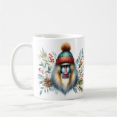 Winter Vibes Mandrill Monkey - Kaffeetasse (Links)