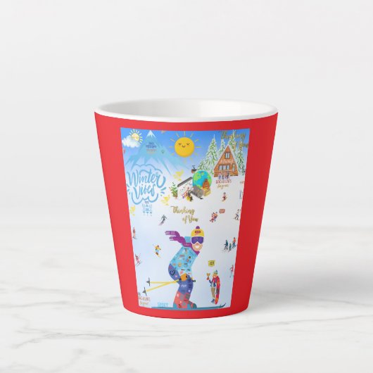 Winter Vibes Milchtasse (Vorderseite)