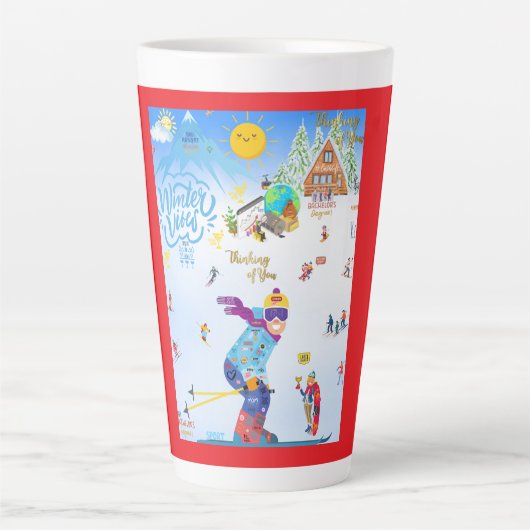 Winter Vibes Milchtasse (Vorderseite)