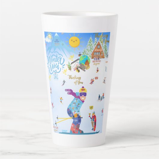 Winter Vibes Milchtasse (Vorderseite)