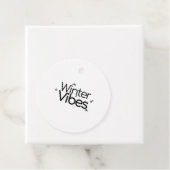 Winter Vibes - Minimalistische Schneeflocke und Be Geschenkanhänger (Beispiel)
