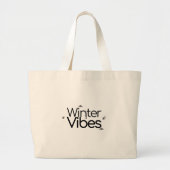 Winter Vibes - Minimalistische Schneeflocke und Be Jumbo Stoffbeutel (Vorne)