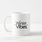 Winter Vibes - Minimalistische Schneeflocke und Be Kaffeetasse (Links)