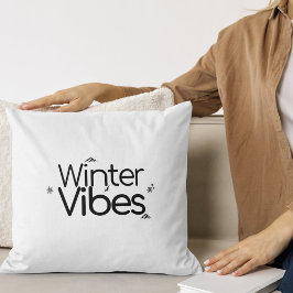 Winter Vibes - Minimalistische Schneeflocke und Be Kissen