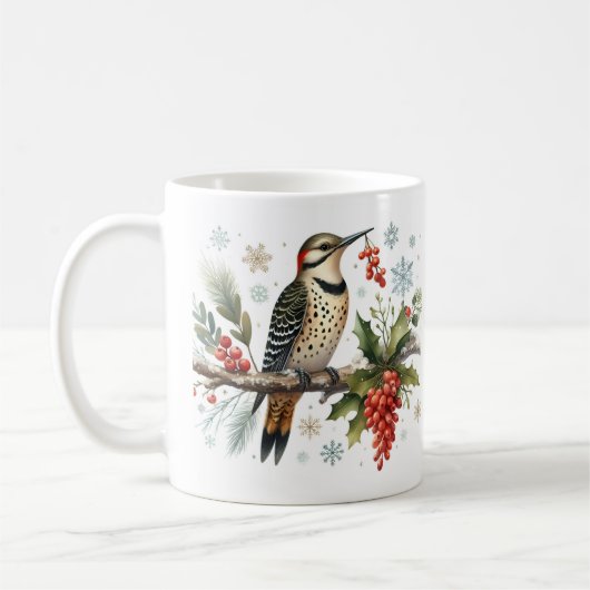 Winter Vibes Northern Flicker - Kaffeetasse (Links)