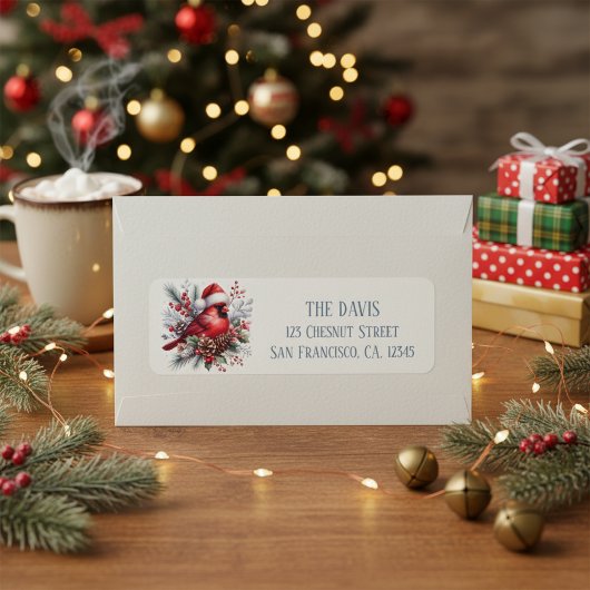 Winter Vibes Northern Kardinal - Rücksendeadresse