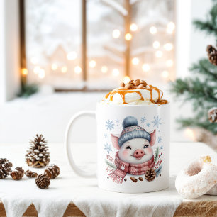 Winter Vibes Pig - Kaffeetasse