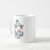 Winter Vibes Pig - Kaffeetasse (Vorderseite Links)