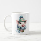 Winter Vibes Pig - Kaffeetasse (Links)